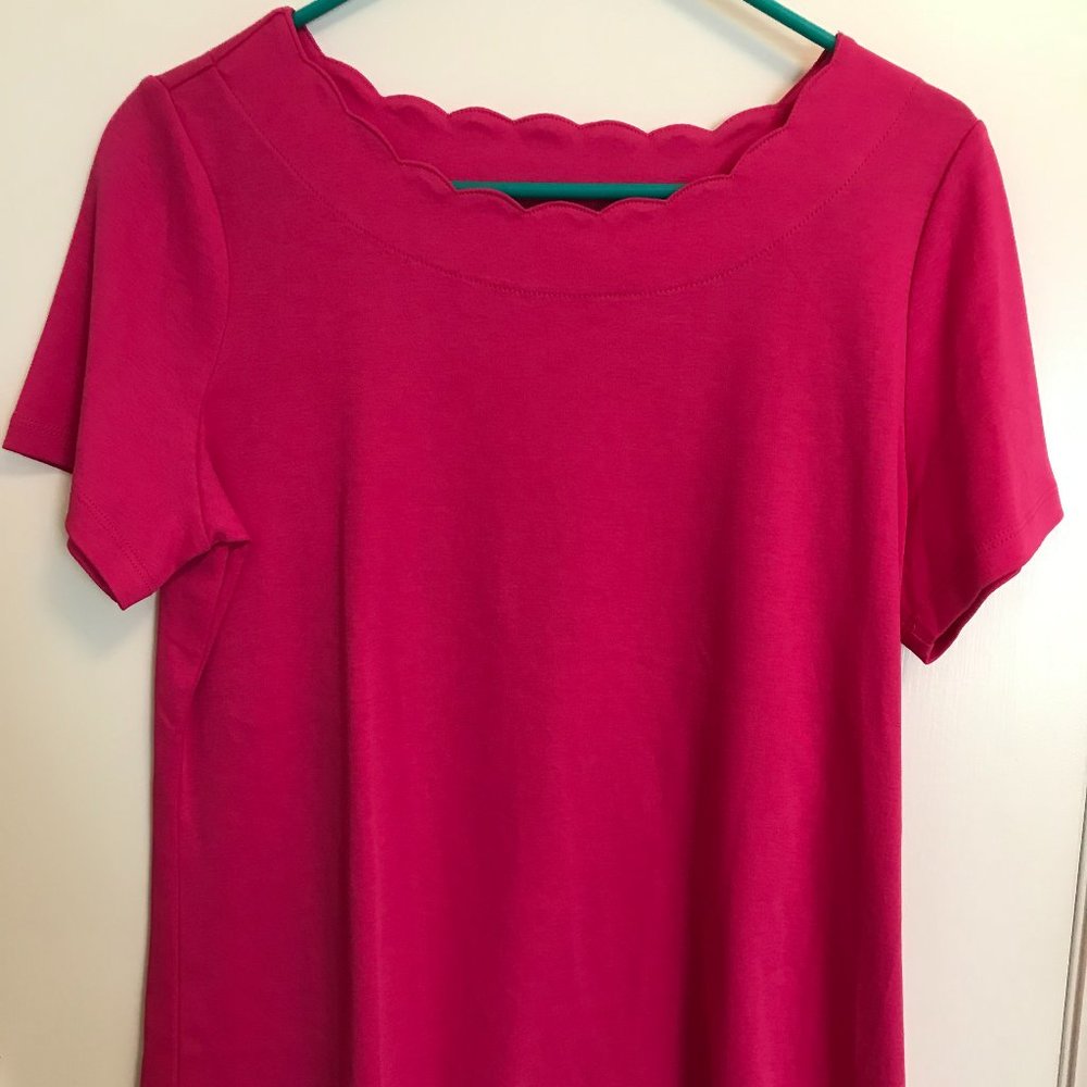 Kim Rogers Fuchsia Knit Top